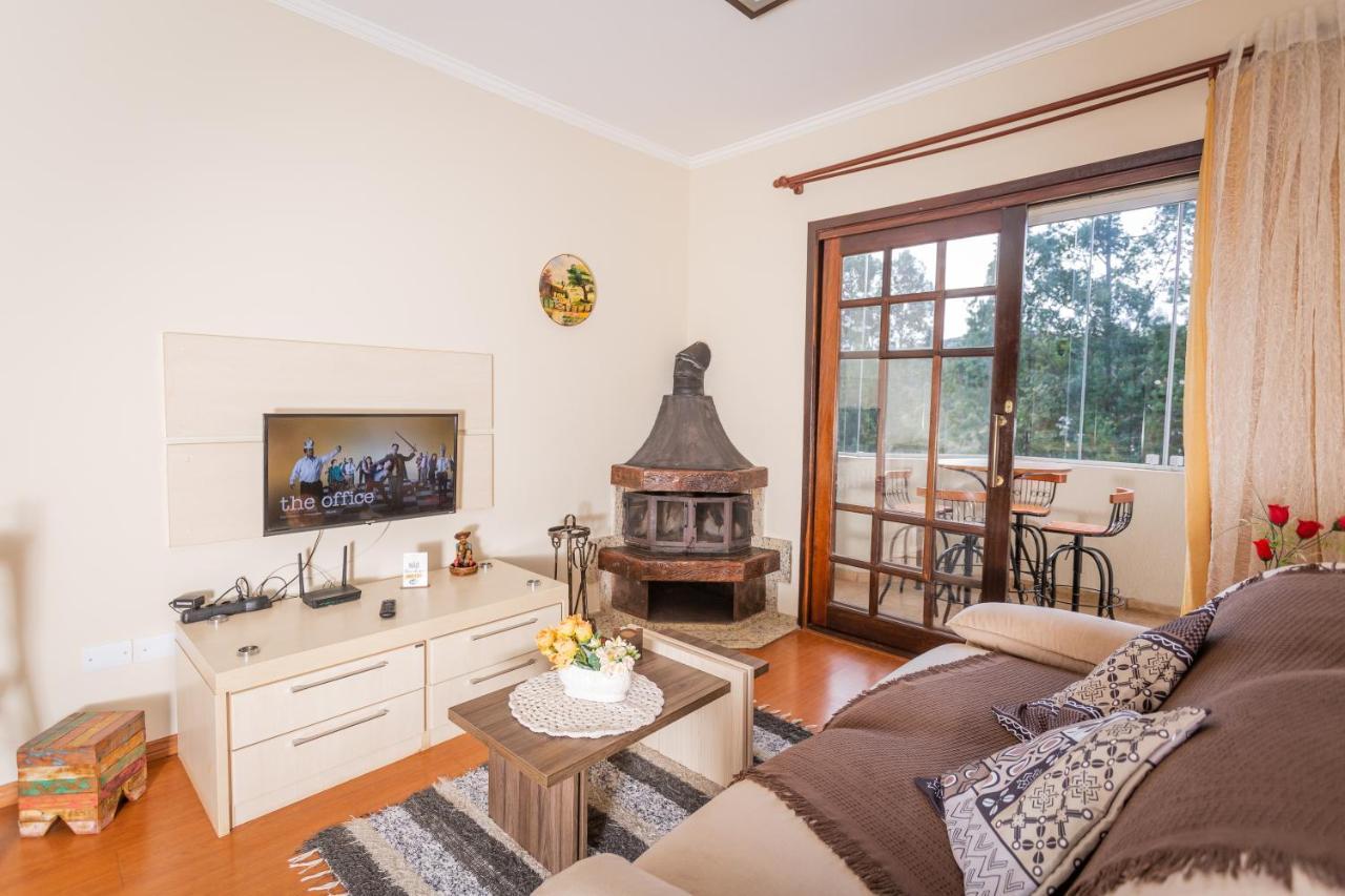 Apartamento Apartamento Encantador Com Lareira Interna Campos do Jordão